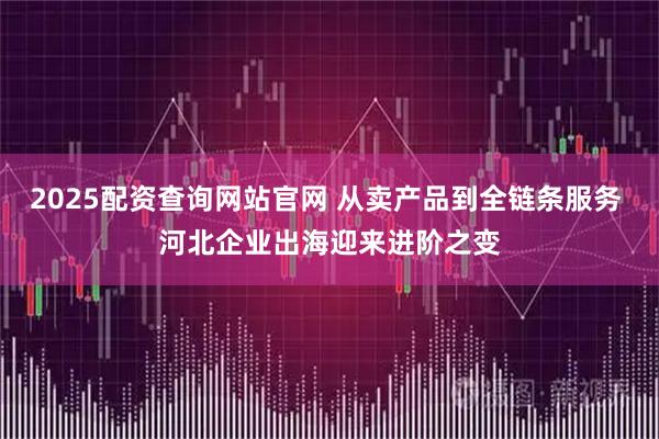 2025配资查询网站官网 从卖产品到全链条服务 河北企业出海迎来进阶之变